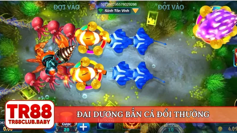Bắn cá đổi thưởng - Săn sinh vật biển, hạ gục cá tại TR88 - DRAGON89.LOL