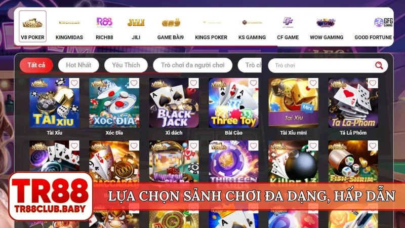 Game bài TR88 - Danh mục giải trí đẳng cấp toàn cầu - DRAGON89.LOL