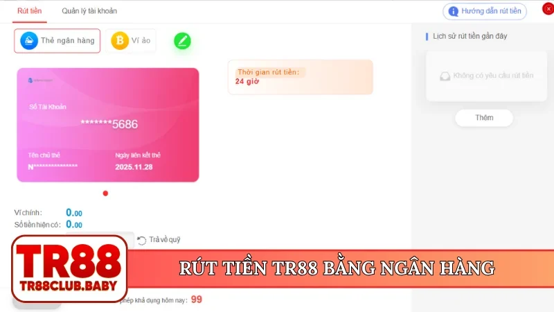 Rút tiền TR88 - Tận hưởng thành quả trong tầm tay dễ dàng - DRAGON89.LOL
