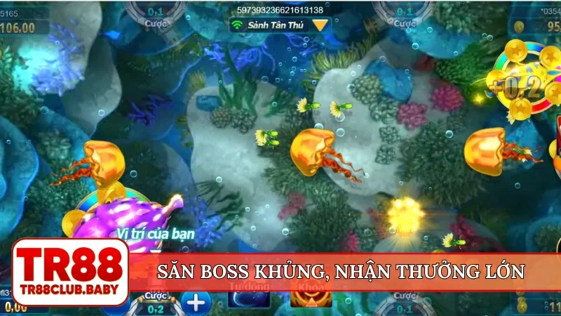 Bắn cá đổi thưởng - Săn sinh vật biển, hạ gục cá tại TR88 - DRAGON89.LOL