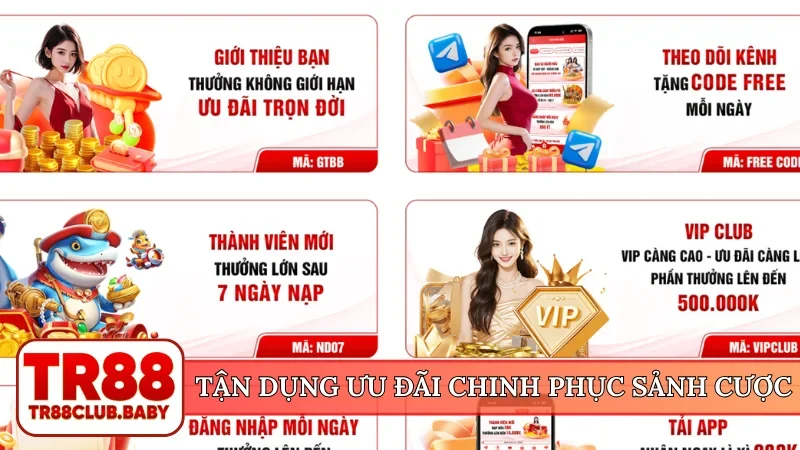 Khuyến mãi TR88- Nhận ưu đãi, gia tăng lợi nhuận cực đã - DRAGON89.LOL